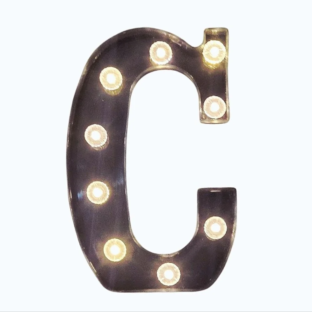 At‎ Home Illuminated Letter C Marquee Light